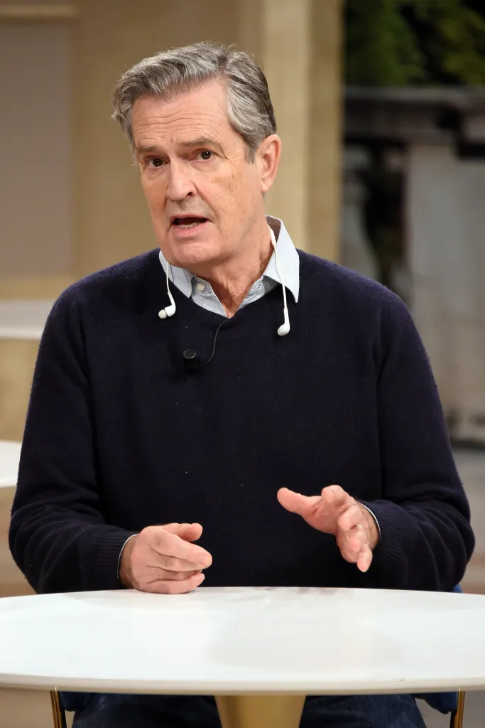 English actor Rupert Everett broadcasting I fatti vostri.