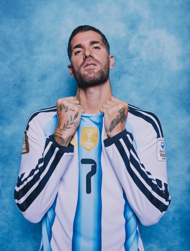 Rodrigo De Paul #7 of Argentina in his uniform for the FIFA World Cup 2026.