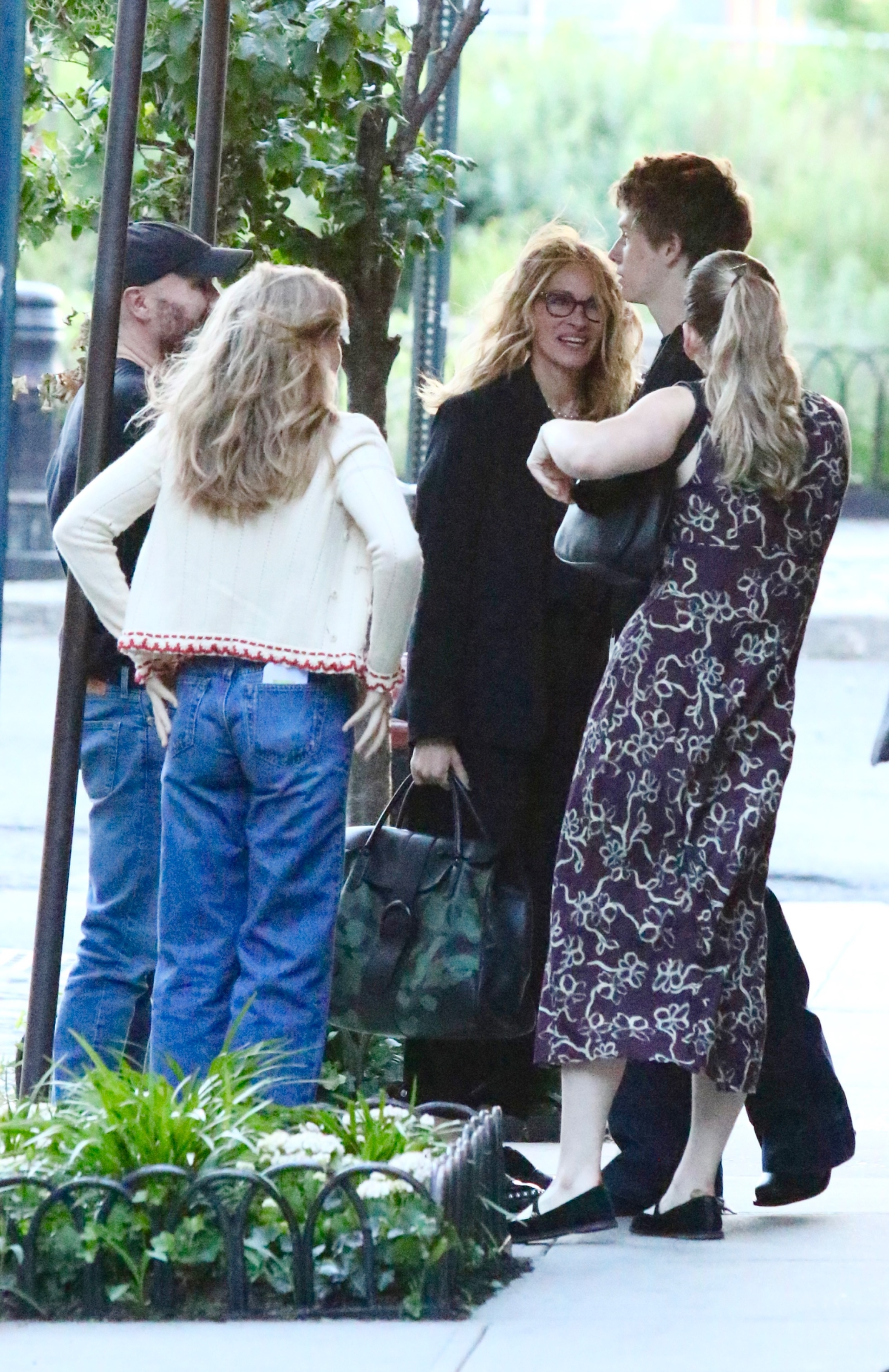 Julia Roberts and her son Henry on his 19th birthday at The Jane Hotel in NYC.