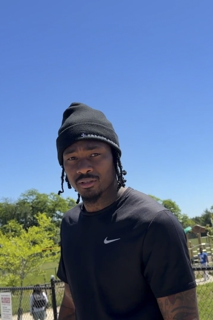 Stefon Diggs speaking publicly for the first time since his viral argument with Cardi B.