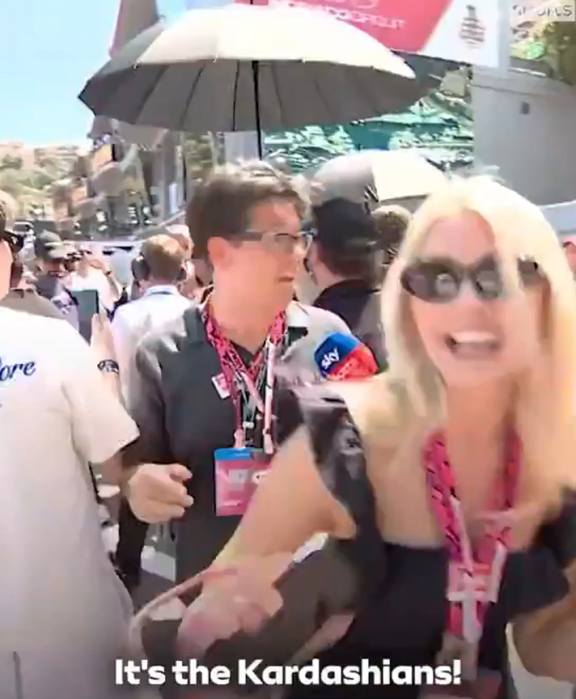 UK presenter Holly Willoughby and comedian Michael McIntyre at Monaco Grand Prix 2026