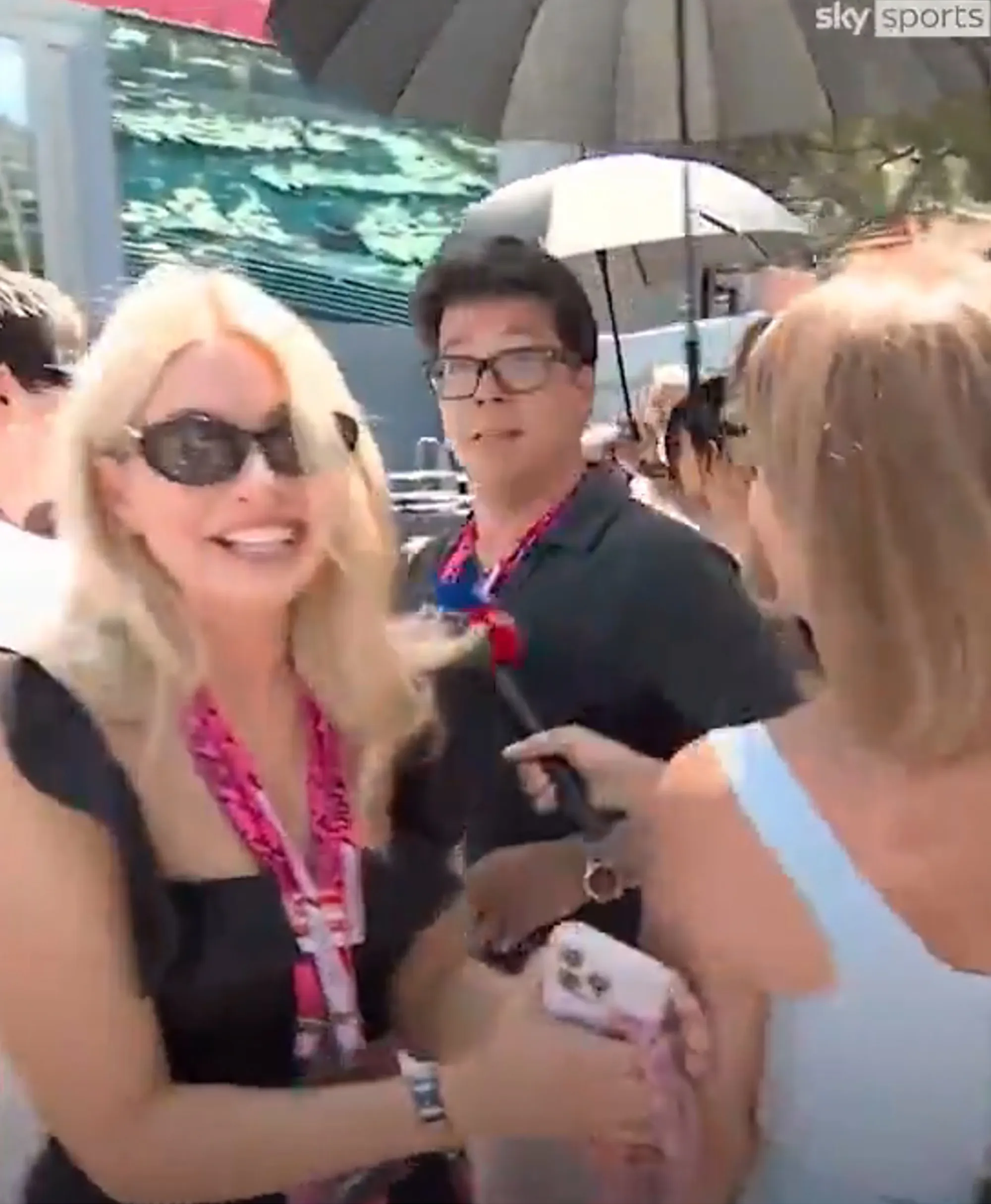 UK presenter Holly Willoughby and comedian Michael McIntyre at Monaco Grand Prix 2026