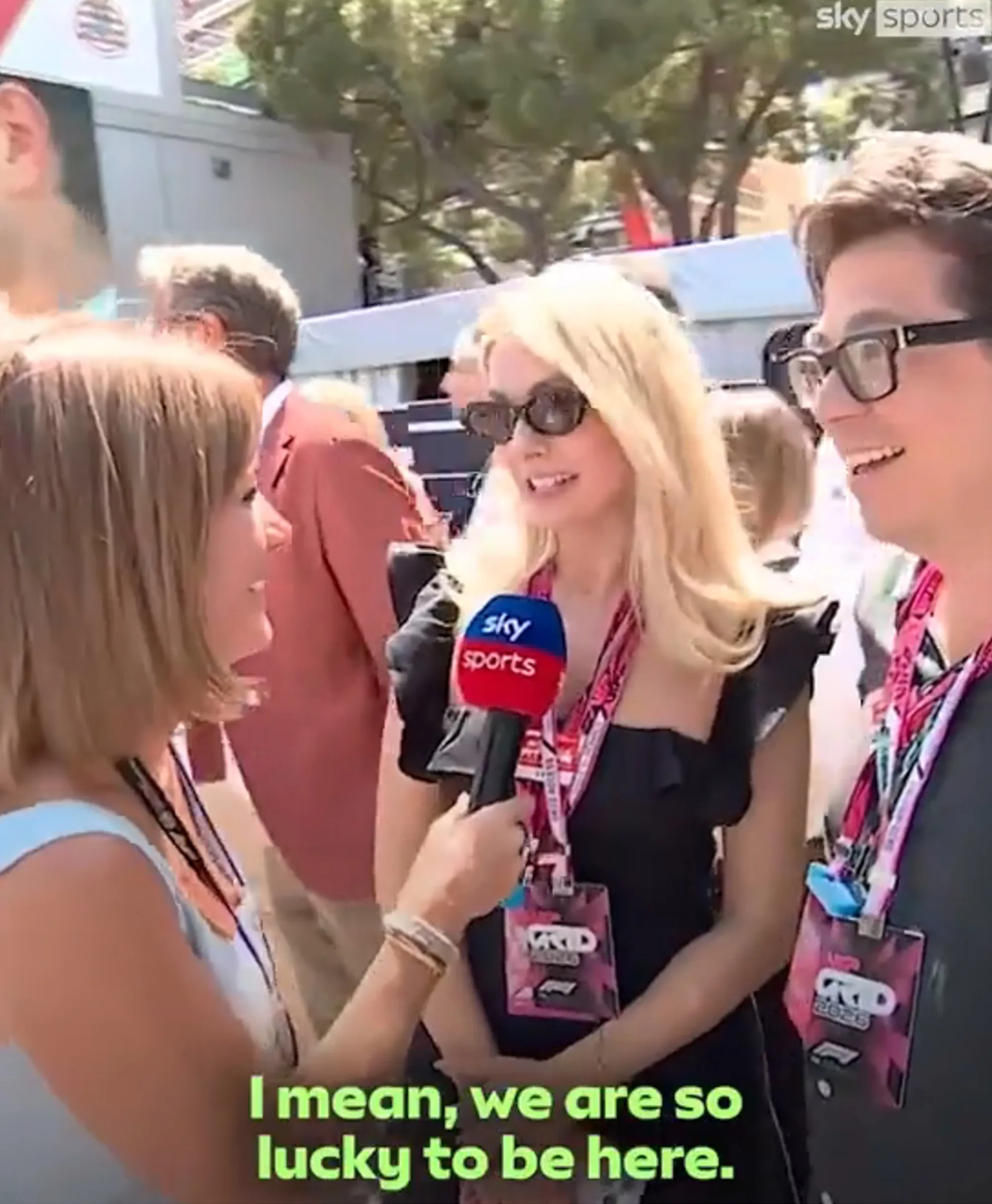 UK presenter Holly Willoughby and comedian Michael McIntyre at Monaco Grand Prix 2026