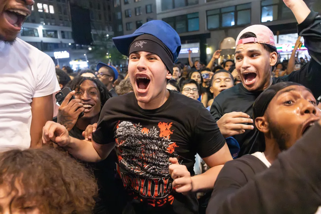 The Big Apple became one big celebration following the orange and blue's miraculous rally within the final seconds to clinch the game.