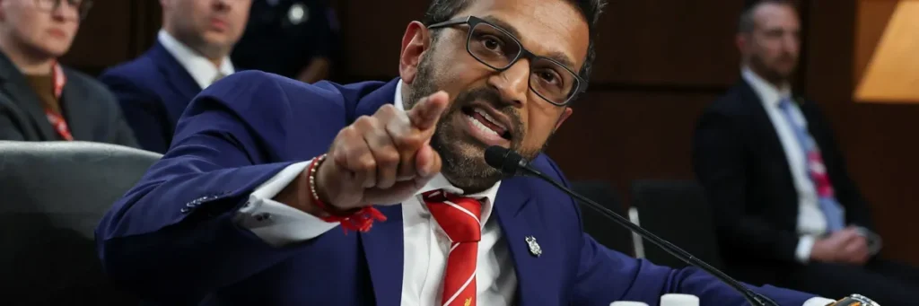 Kash Patel’s girlfriend mocked as she deploys novel ‘hogwash’ legal standard to sue MS NOW