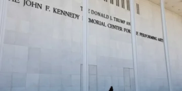 Trump’s name erased from online logo for Kennedy Center