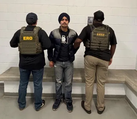 Partap Singh, an illegal alien from India, arrested in Fresno, California by ICE.
