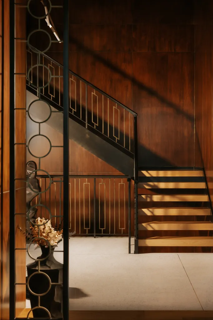 The sculptural staircase