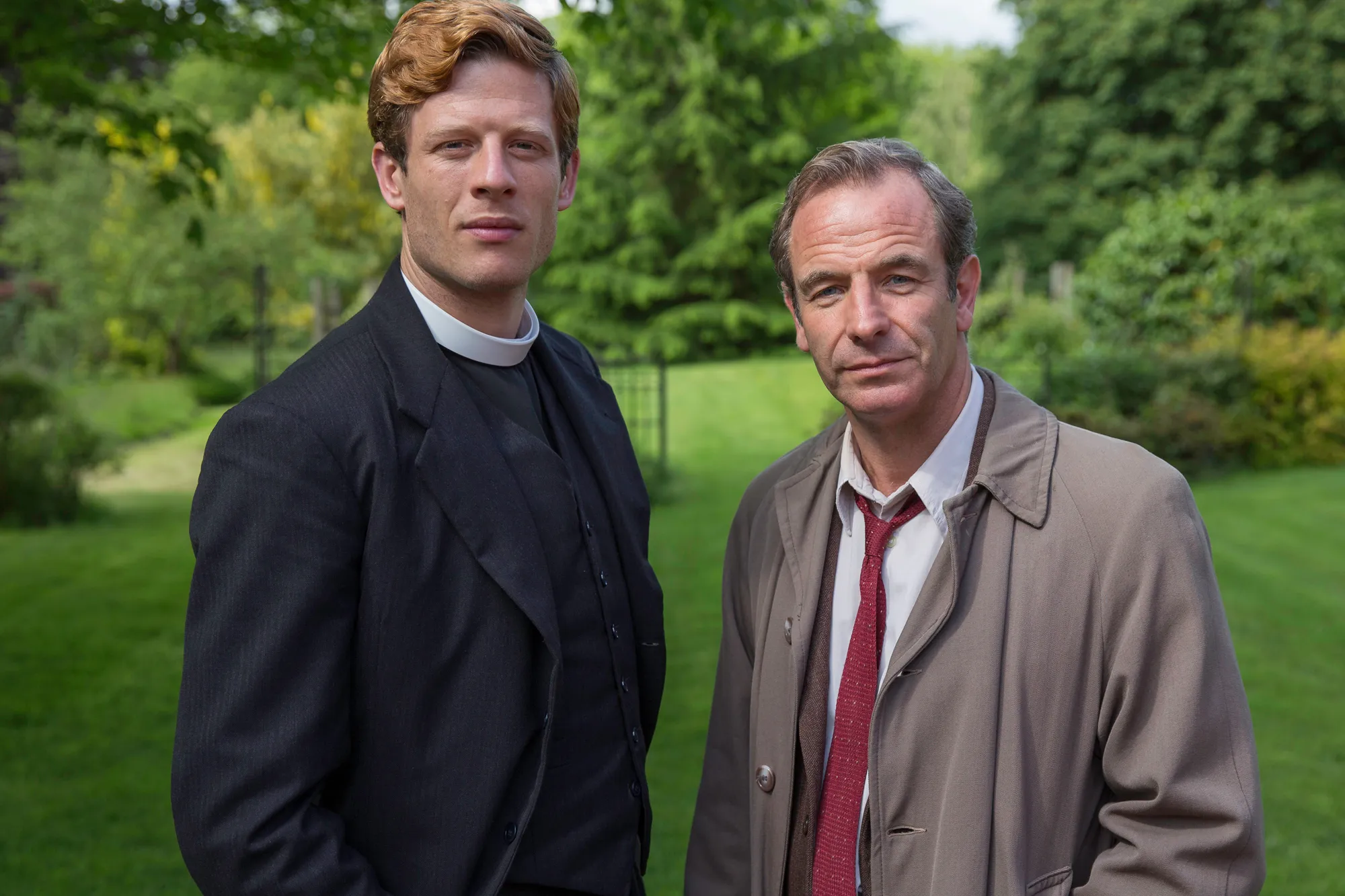 Two men filming 