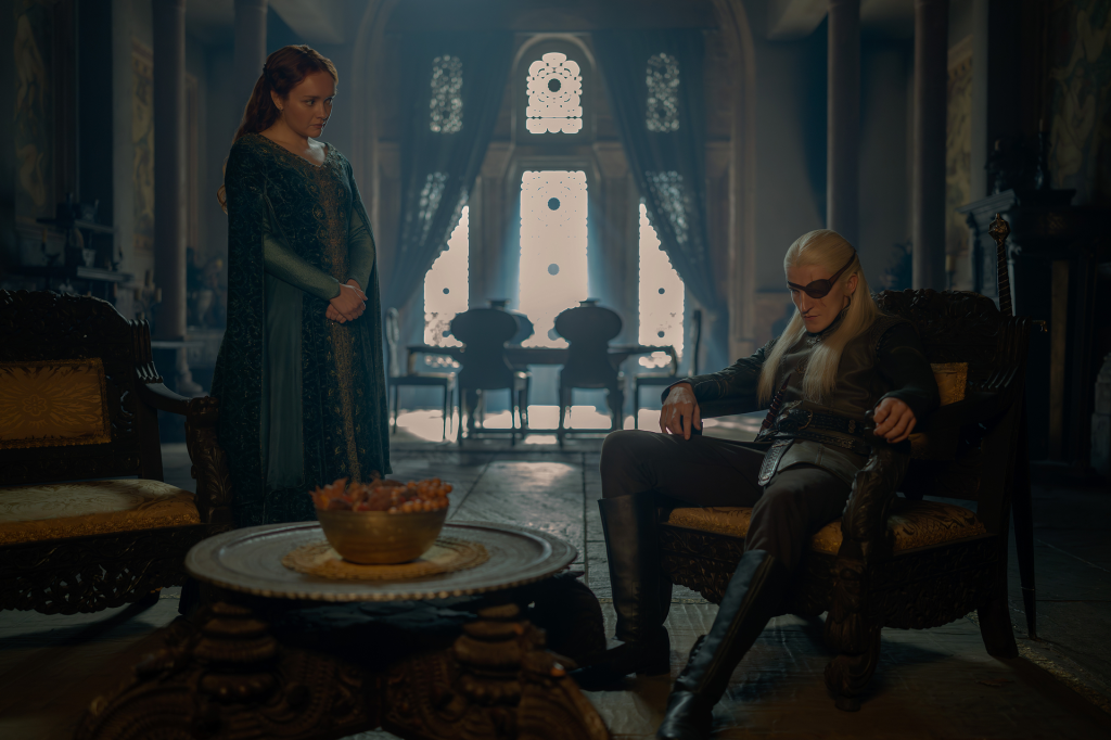 Olivia Cooke and Ewan Mitchell from House of the Dragon, Season 3.