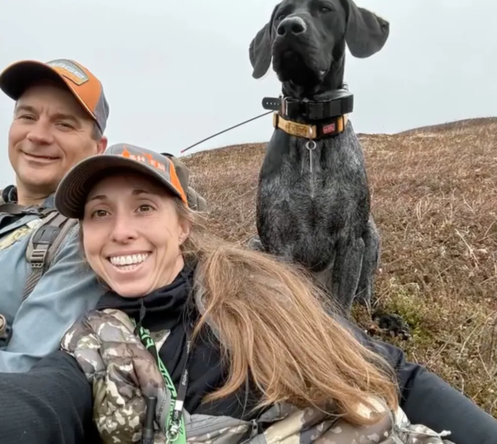 Lori Price says she shot at the beast which fell and got back up, forcing her to fire again before fleeing with her dogs