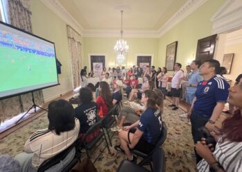 Why can’t we win it? Inside the Japanese embassy for Sunday’s World Cup opener.