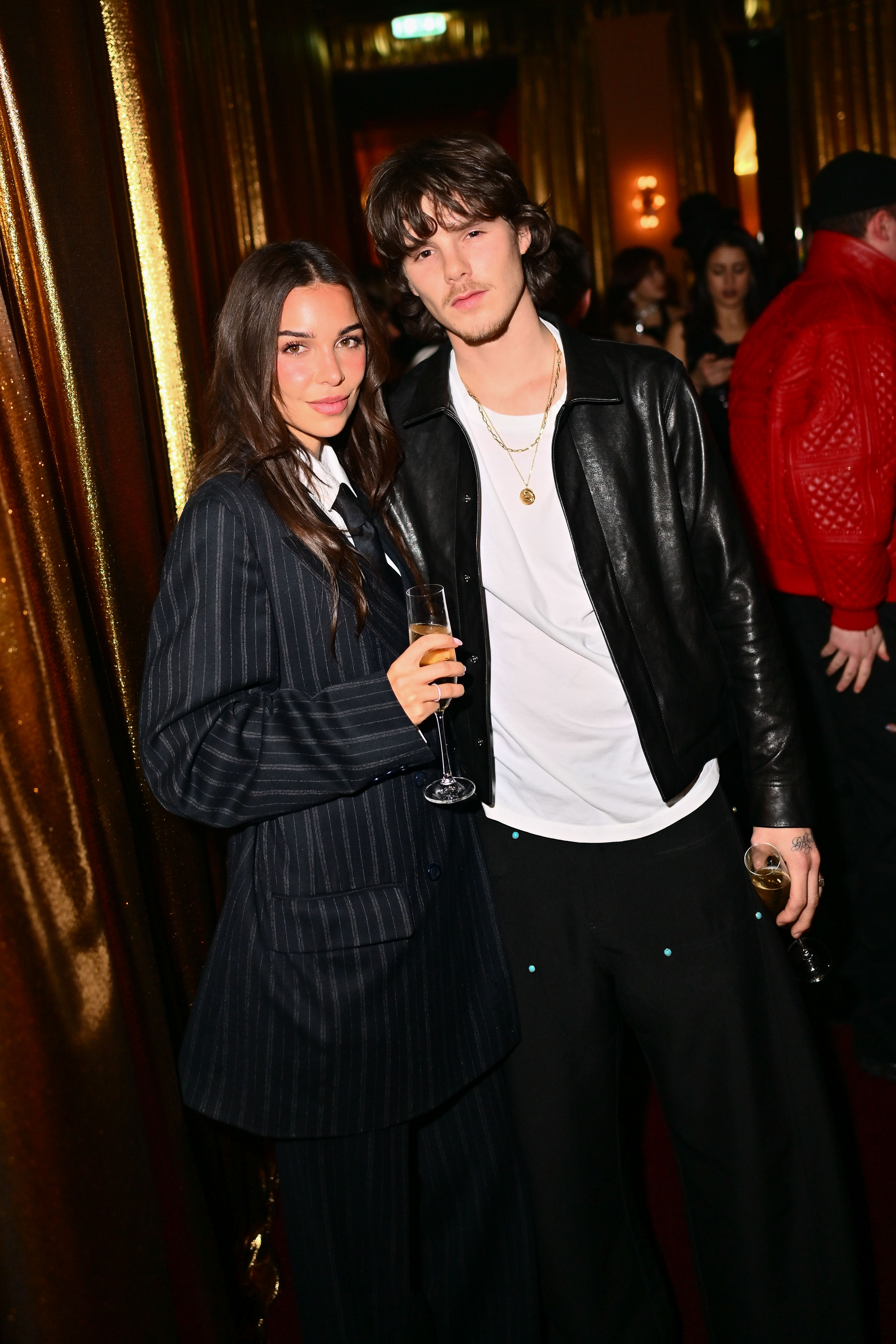 Jackie Apostel and Cruz Beckham attending the Warner Music Group and Hennessy 2025 BRIT Awards after party.