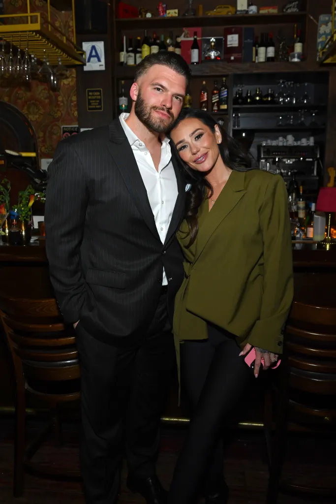 Zack Carpinello and Jenni Farley attend MTV's Jersey Shore Family Vacation Celebration Dinner.