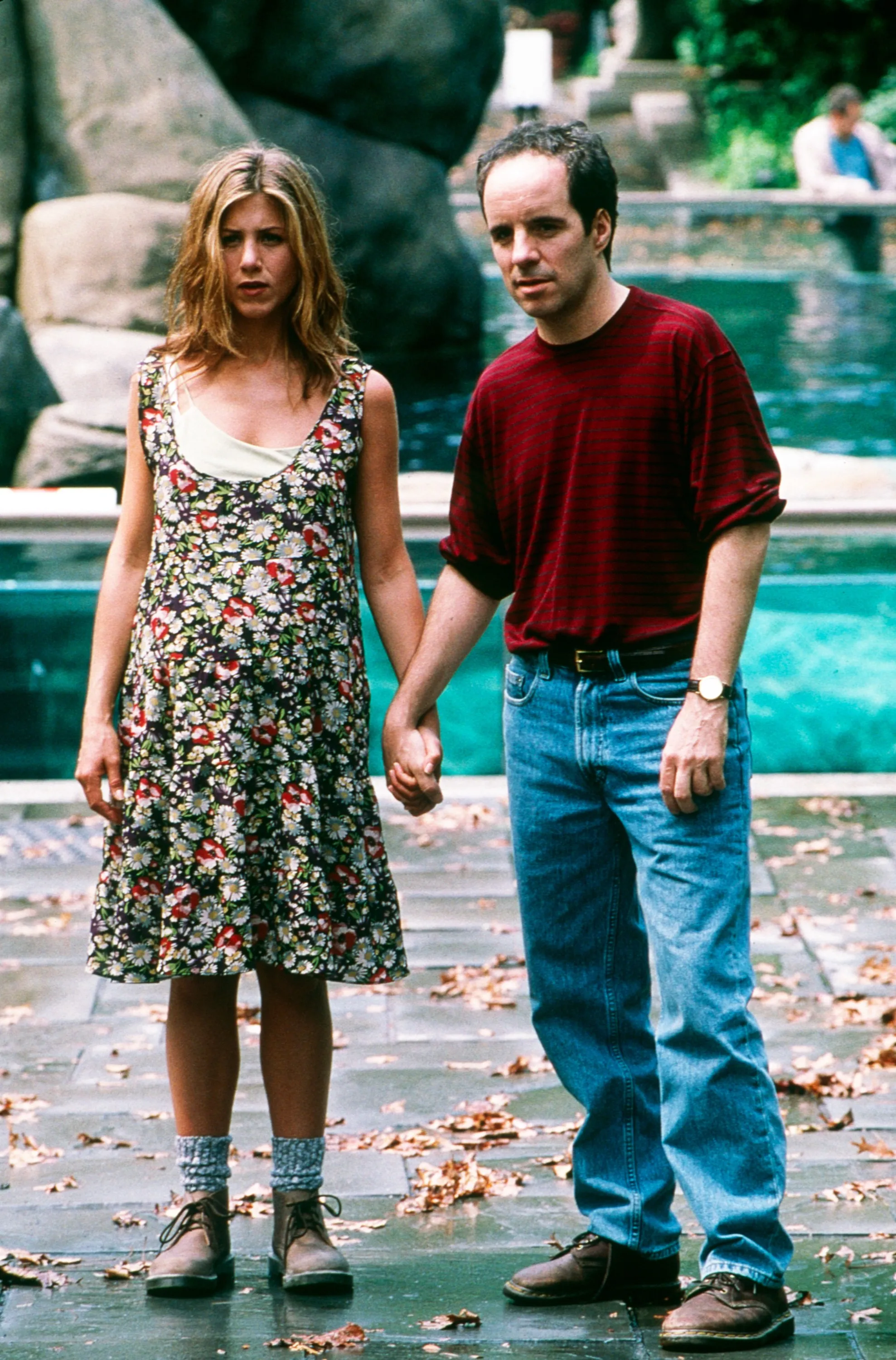 Jennifer Aniston and John Pankow in 