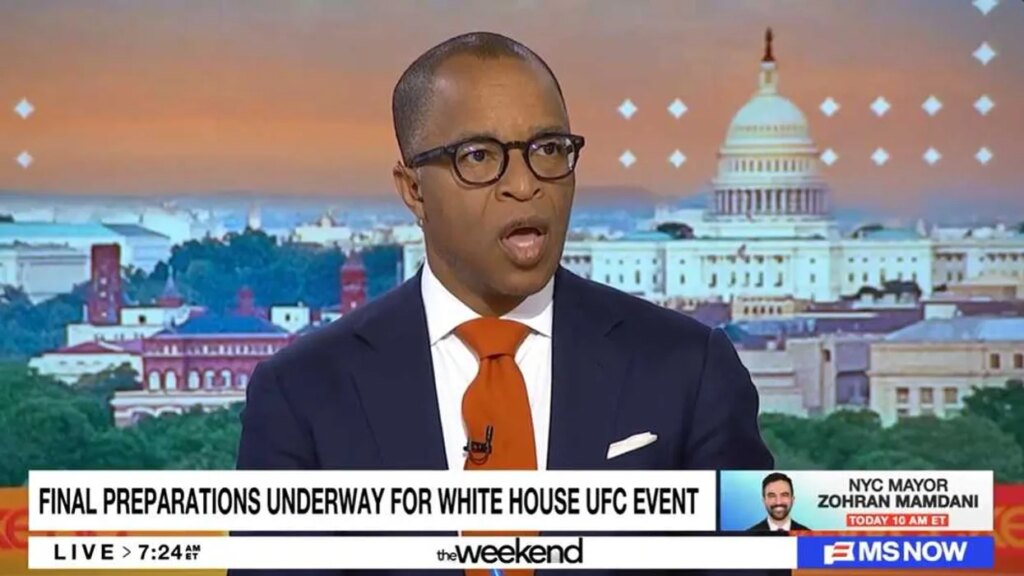 ‘This has never happened’: News host alarmed by ‘highly unusual’ detail of Trump UFC event
