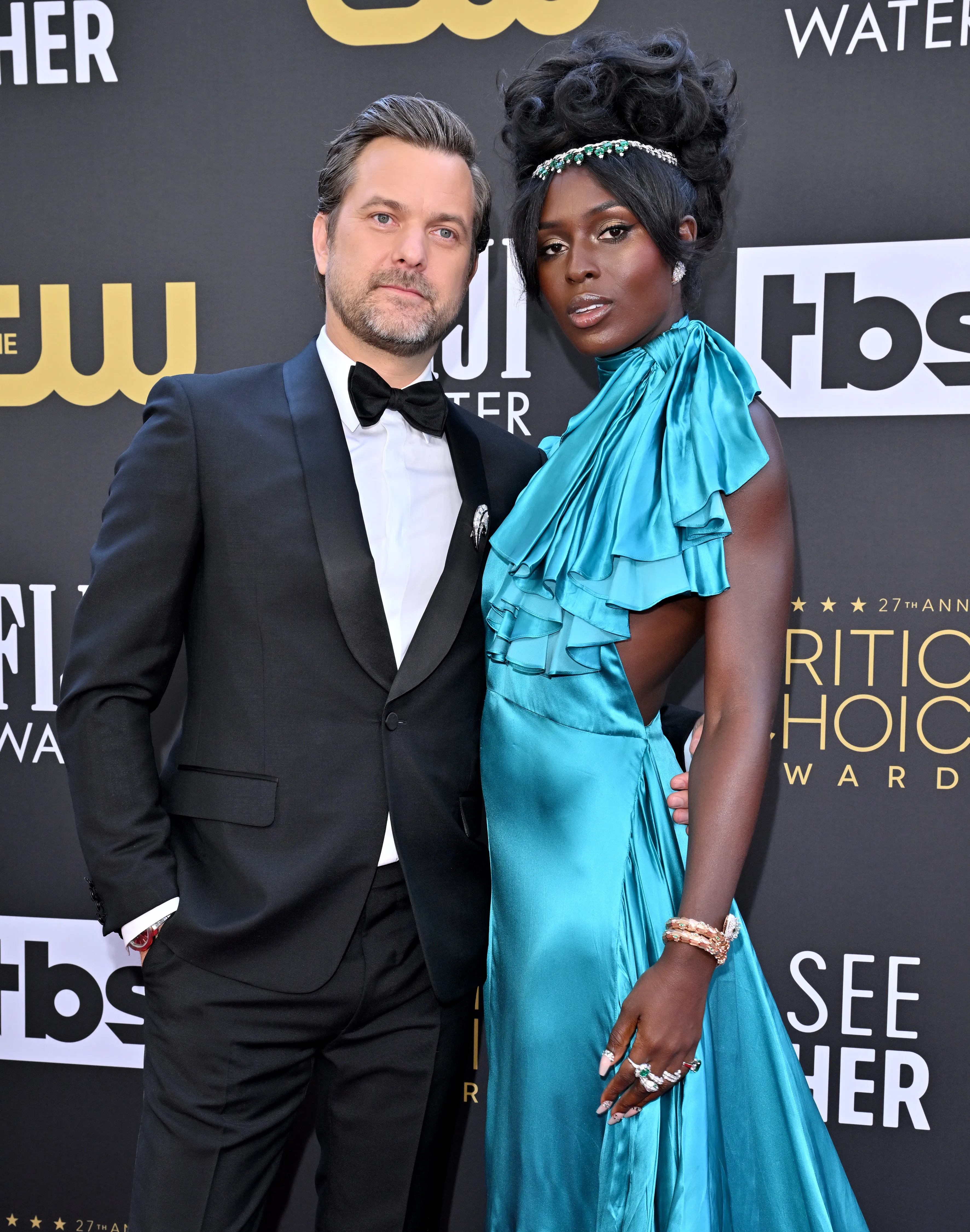 Joshua Jackson and Jodie Turner-Smith at the 2022 Critics Choice Awards