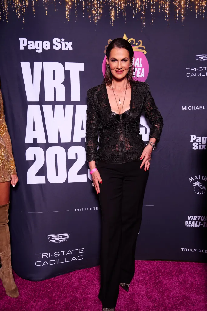 Julia Lemigova poses on the red carpet for the Virtual Reali-Tea's inaugural VRT Awards.