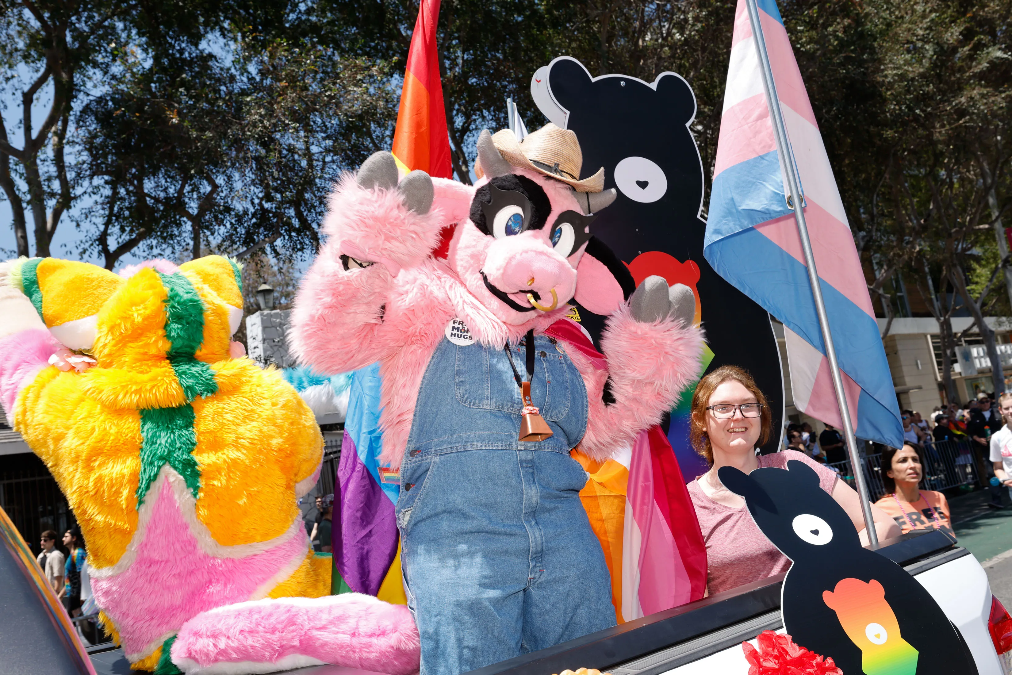 Paraders walk the WeHo Pride Parade on Sunday, June 7, 2026.