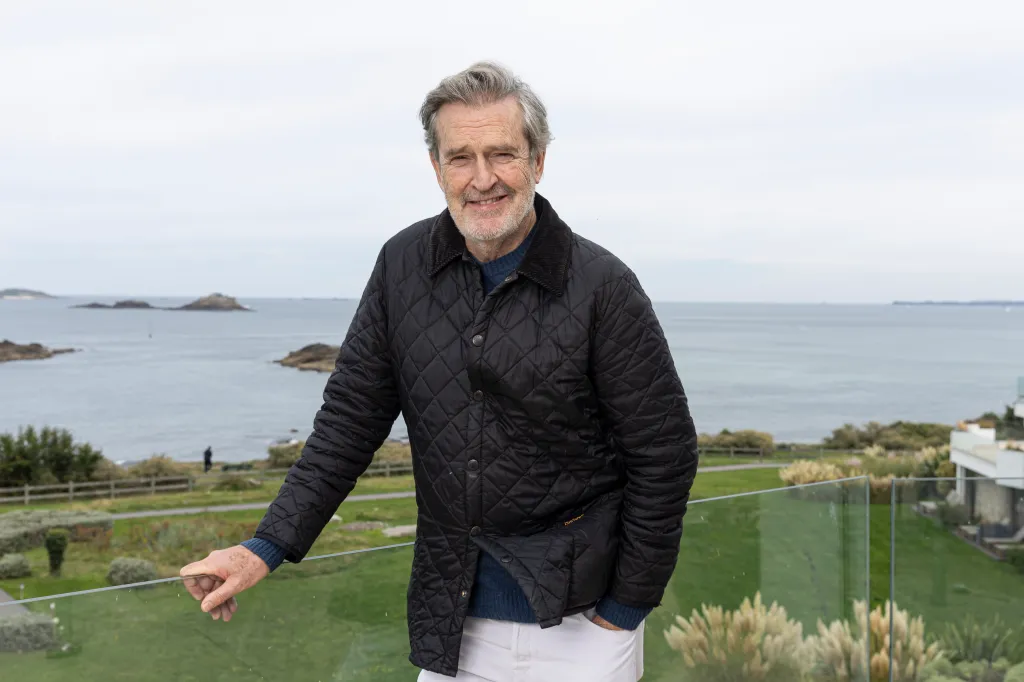 Jury president Rupert Everett posing at the Dinard British & Irish Film Festival.