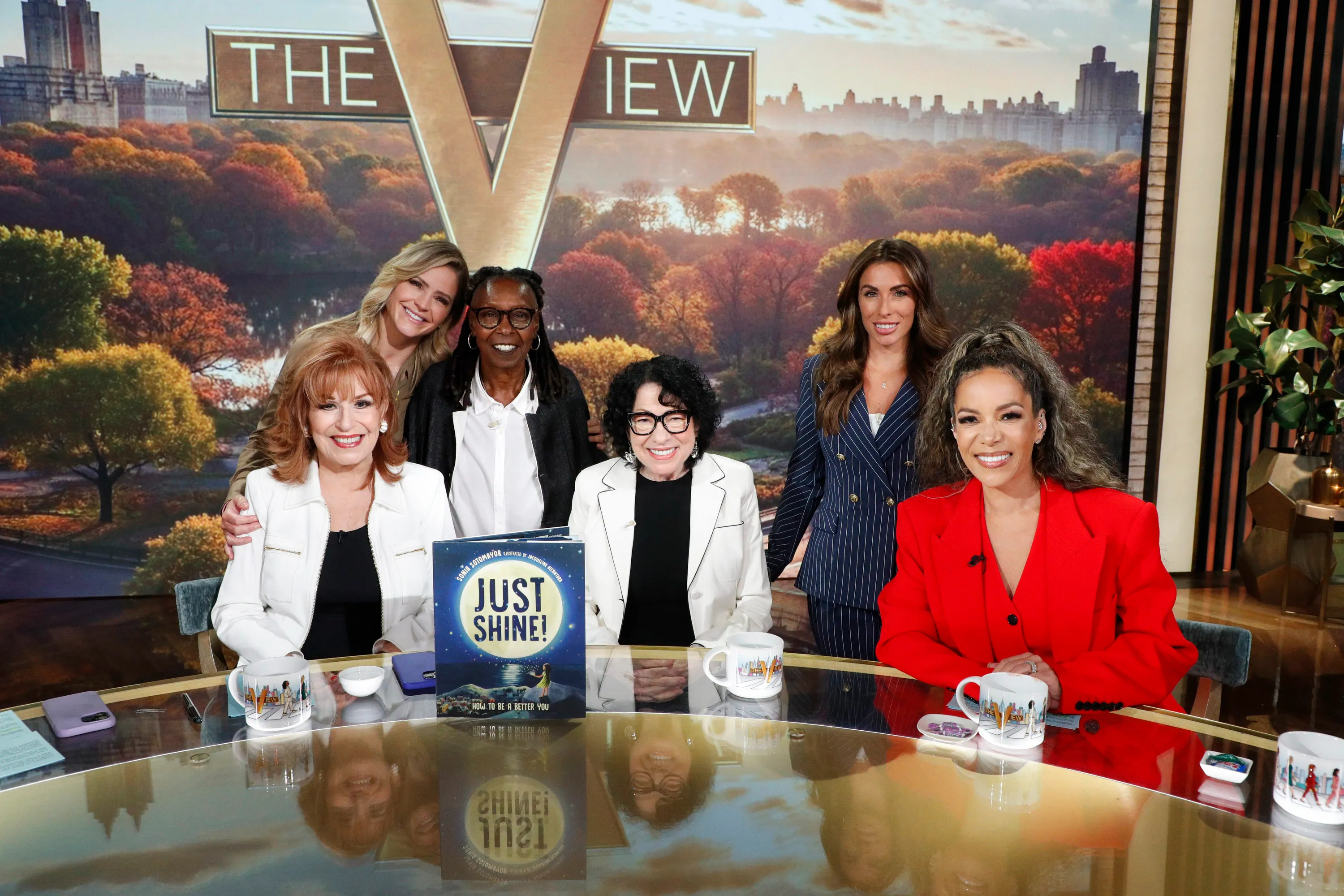 Supreme Court Justice Sonia Sotomayor and the cast of
