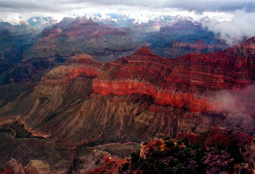 The Kaibab Trail at Grand Canyon National Park.