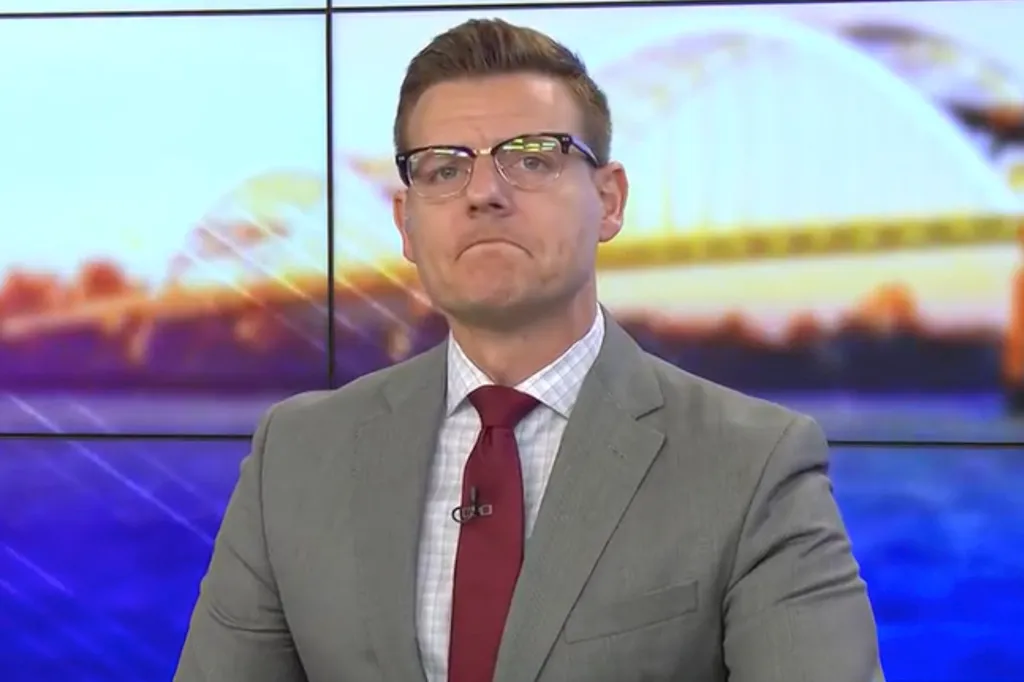Dustin Nolan, morning anchor for NBC-affiliate KWQC-TV 6, delivered the dramatic on-air resignation Friday.