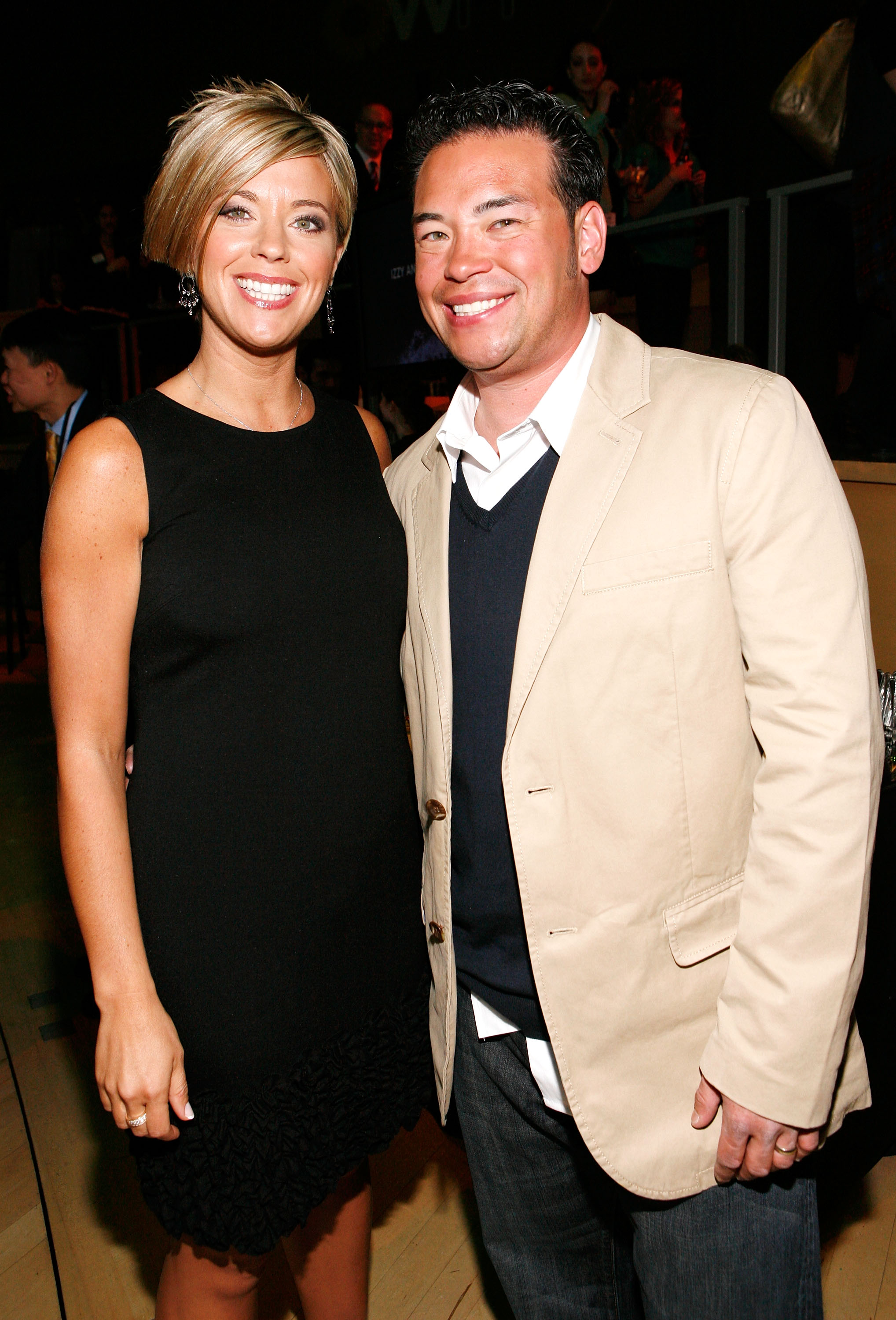 Kate Gosselin (L) and Jon Gosselin of TLC's 