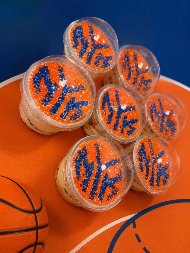Seven dot cakes from Ladyfingers Bakery + Bar, Bloomfield, NJ, with 