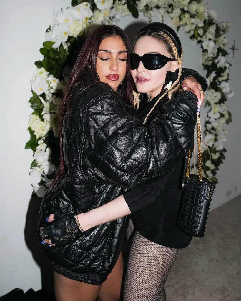 Lourdes Leon hugging Madonna.