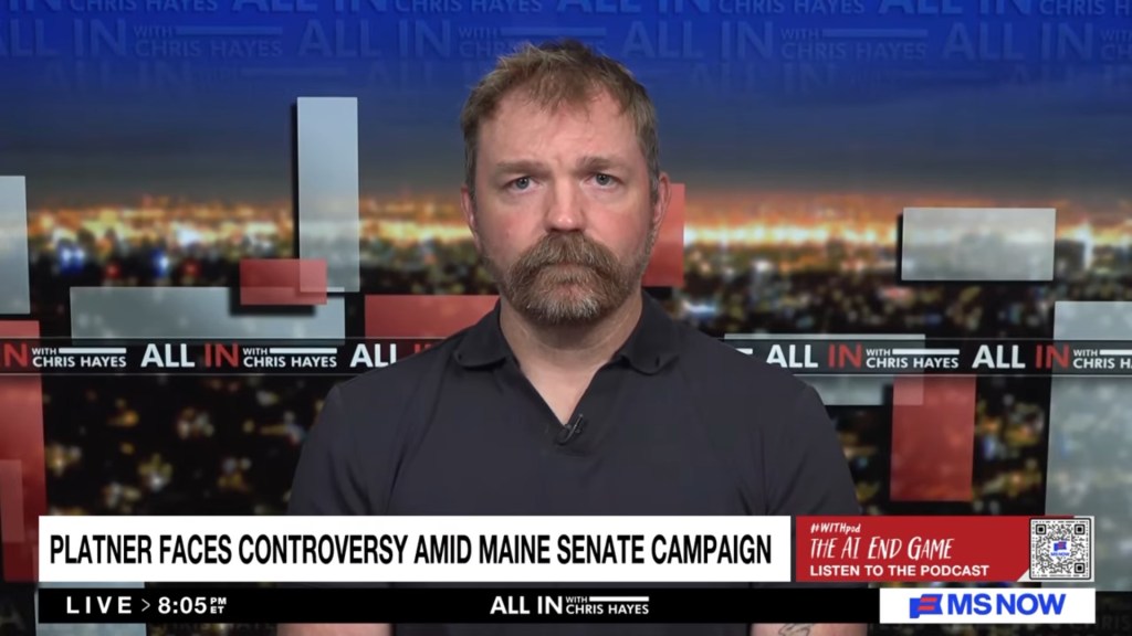 Maine Senate candidate Graham Platner appears on All in with Chris Hayes.