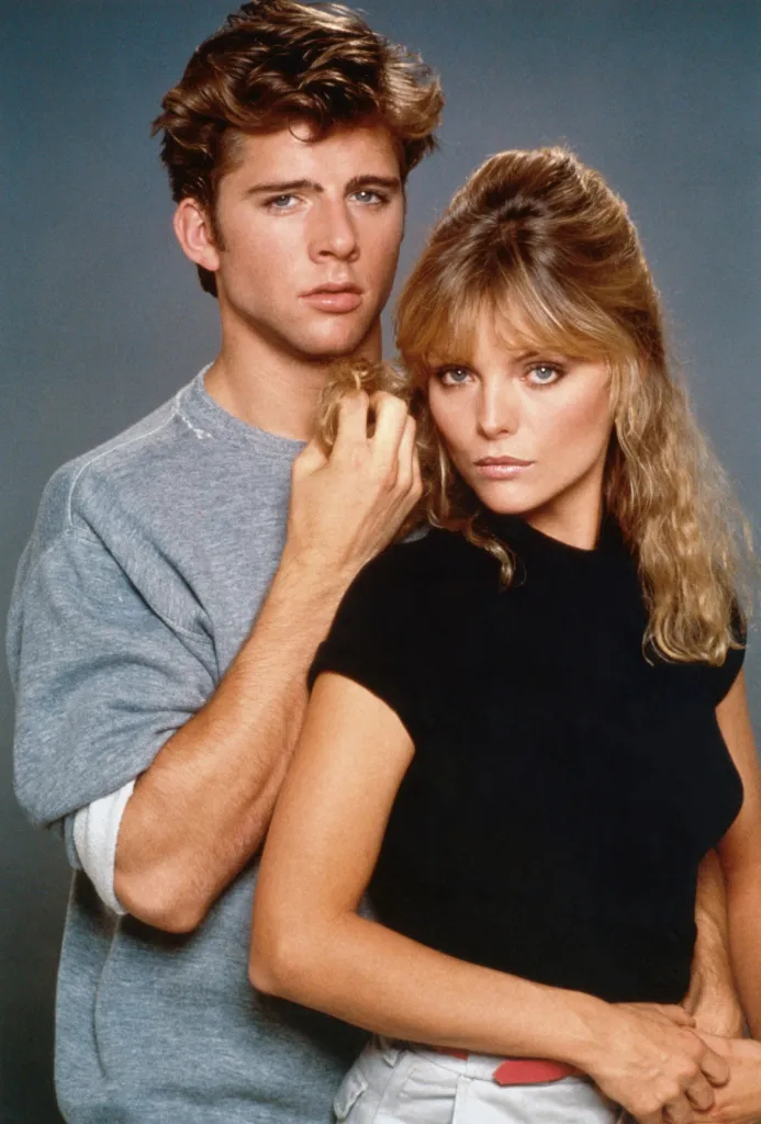 Maxwell Caulfield and Michelle Pfeiffer in 
