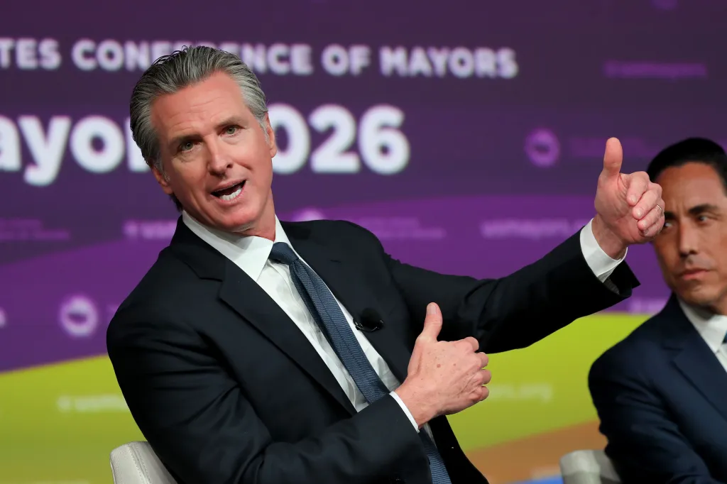 California Governor Gavin Newsom at the U.S. Conference of Mayors' 94th Annual Meeting.