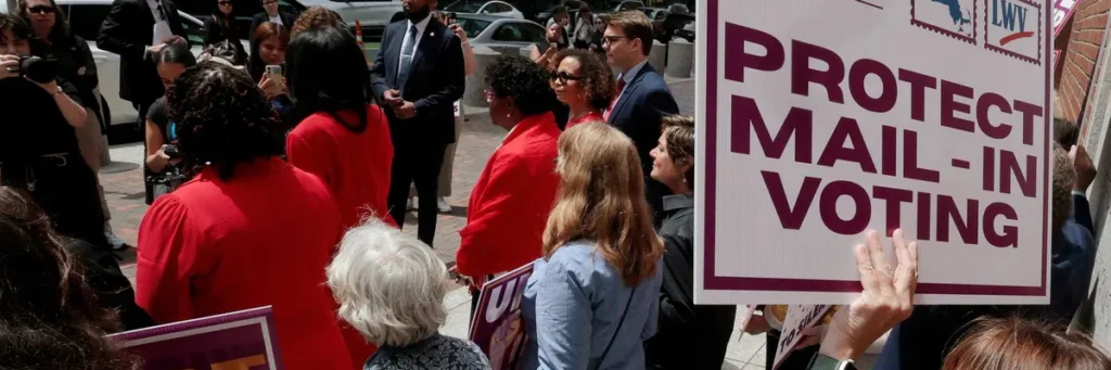 Trump under fire in court as judge strips down his order to restrict mail voting