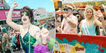 Nautical revelers splash at ‘vital’ Coney Island Mermaid Parade after near shutdown