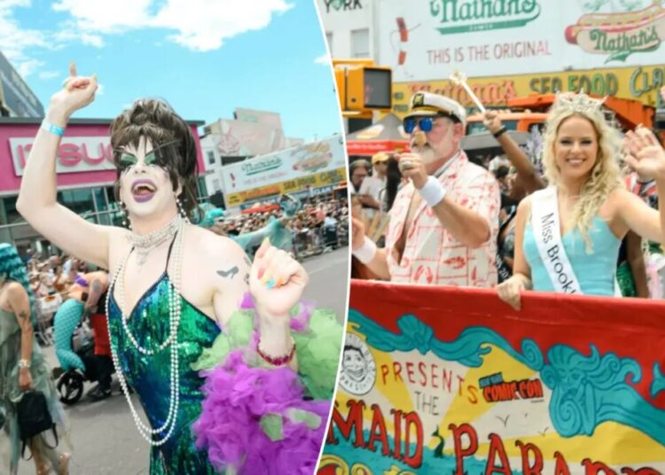 Nautical revelers splash at ‘vital’ Coney Island Mermaid Parade after near shutdown