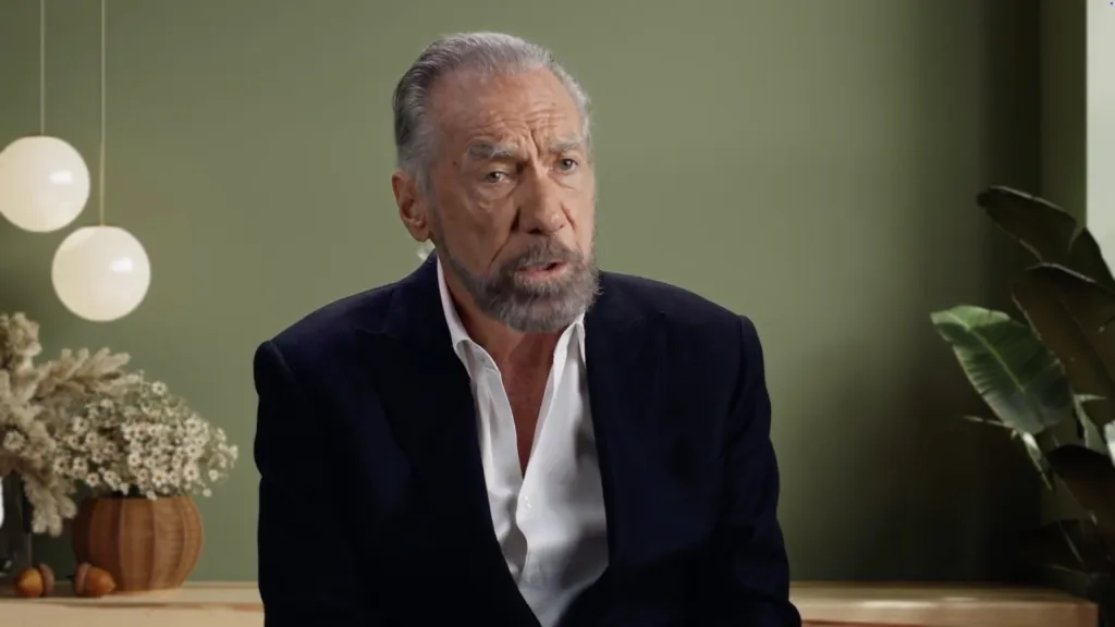 John Paul DeJoria, co-founder of Paul Mitchell and The Patron Spirits Company, speaking at the Milken Center.