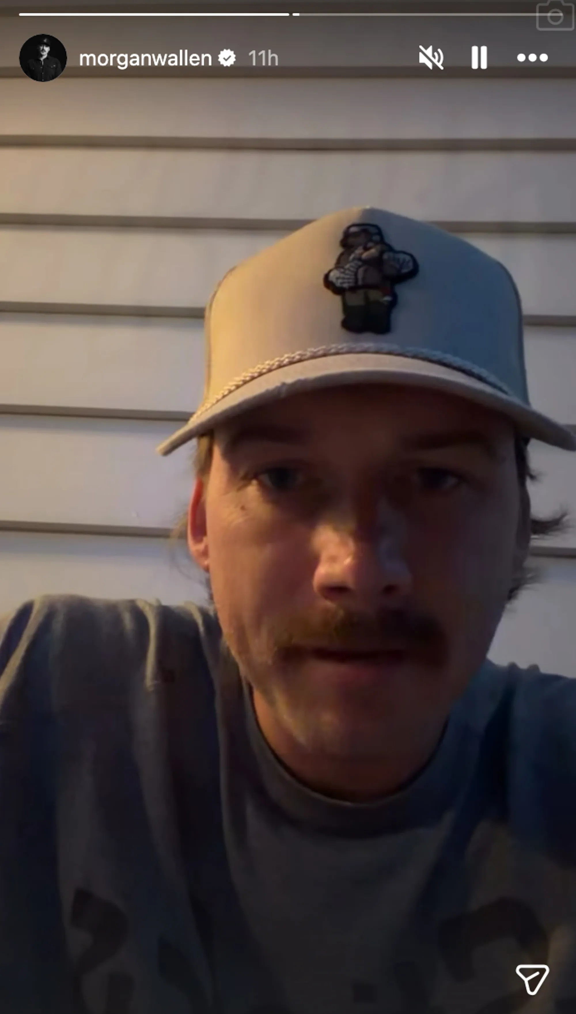 Morgan Wallen addressing rumors in an Instagram story.