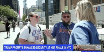 New York Knicks fans tell Trump to ‘stay home’ ahead of NBA Finals appearance: report