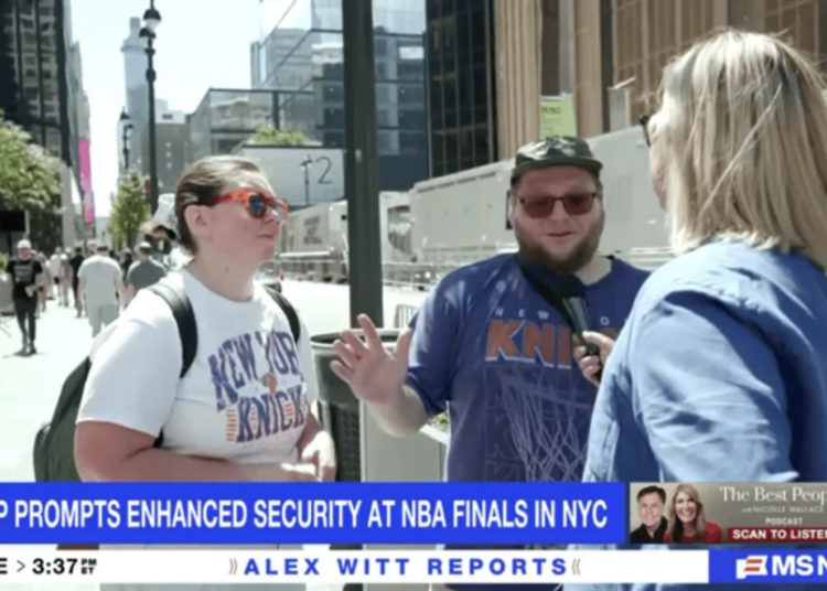 New York Knicks fans tell Trump to ‘stay home’ ahead of NBA Finals appearance: report