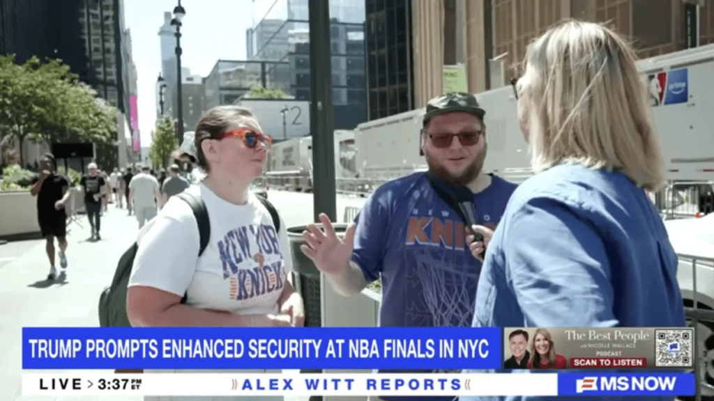 New York Knicks fans tell Trump to ‘stay home’ ahead of NBA Finals appearance: report