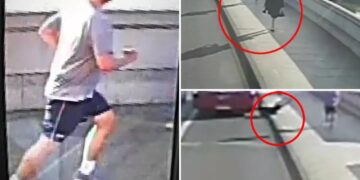 Millionaire with ties to UK royal family accused of being notorious jogger seen pushing woman in front of bus