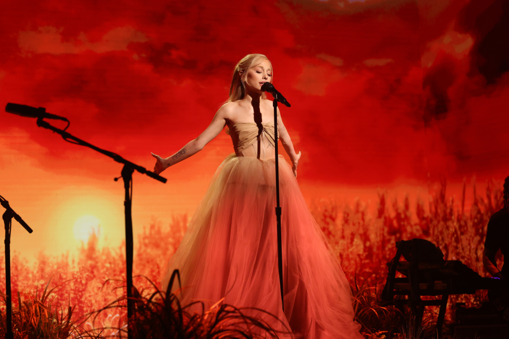 Ariana Grande performing 