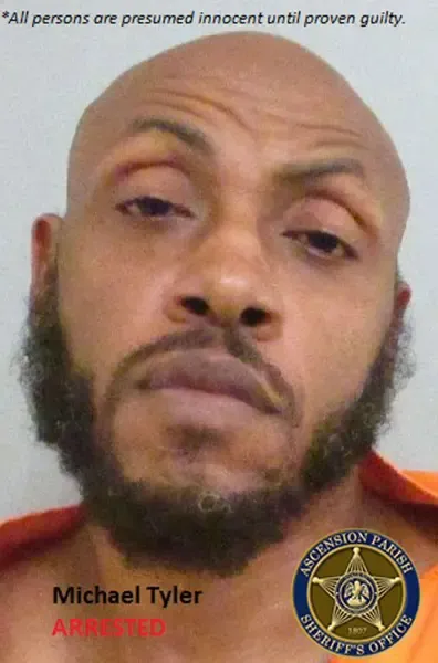 Mugshot of Michael Tyler, also known as rapper Mystikal.