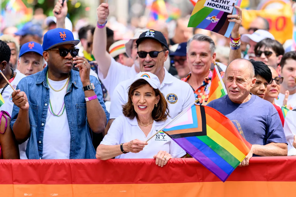 New York Governor Kathy Hochul at the NYC Pride March.