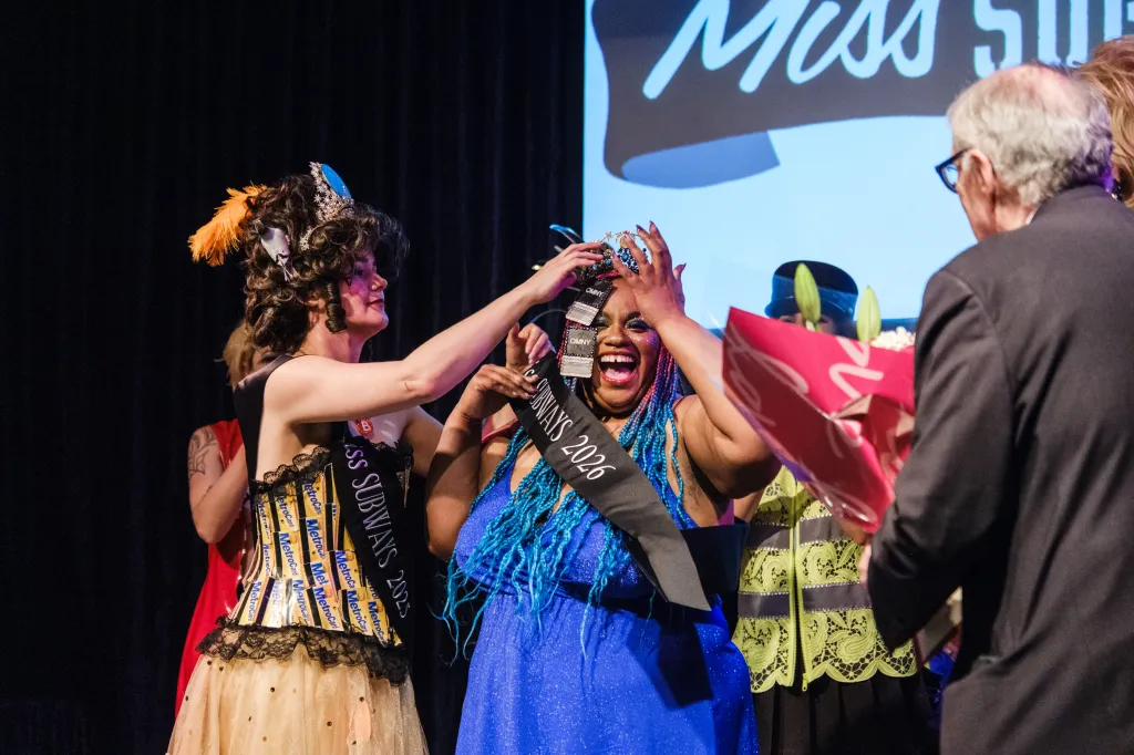 Abby Fantastic, as the A Train, crowned Miss Subways 2026.