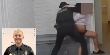Disturbing footage shows Arizona cop pummeling pregnant woman in handcuffs