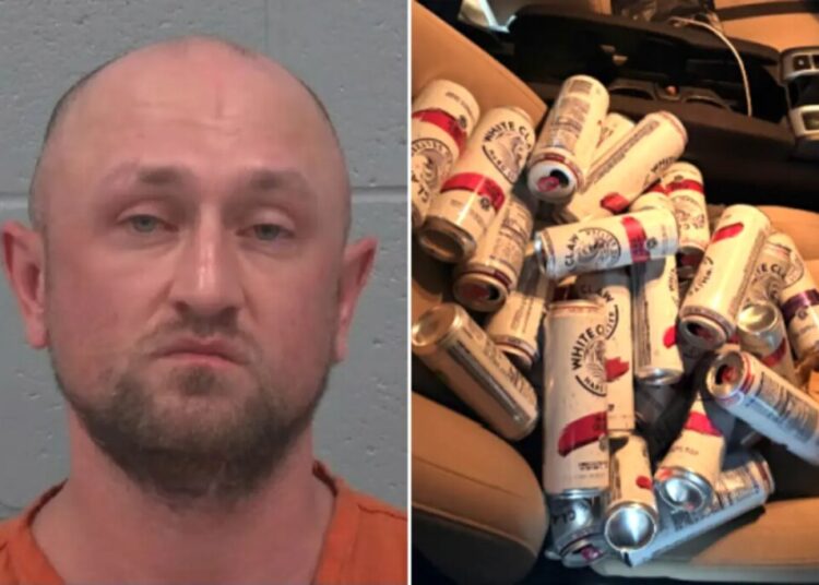 Florida man arrested for DUI after troopers allegedly find 34 open alcohol containers in vehicle