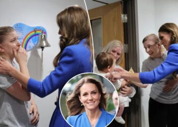 Kate Middleton comforts young mom finishing cancer treatment in tearful moment
