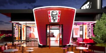 KFC unveils brand overhaul with modern open-concept restaurant design
